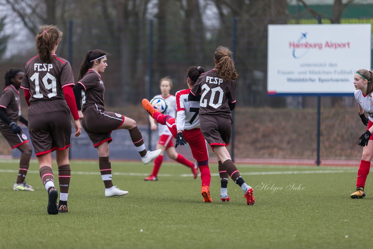 Bild 155 - B-Juniorinnen Walddoerfer - St.Pauli : Ergebnis: 4:1